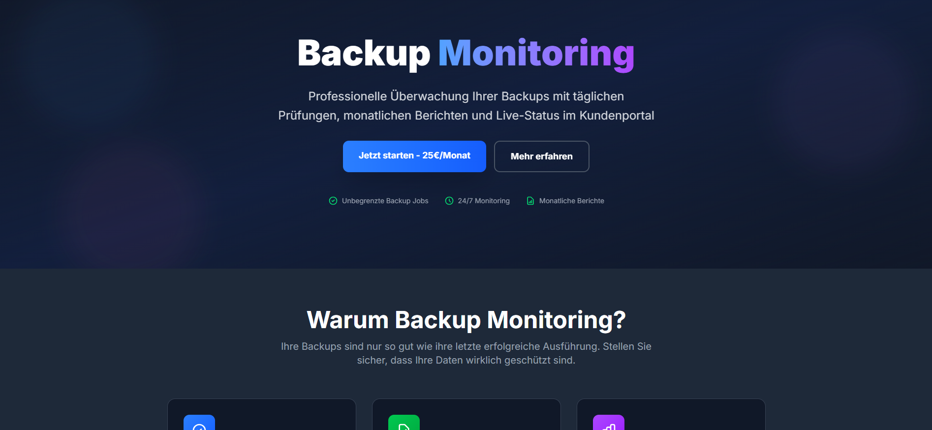 Backup Monitoring