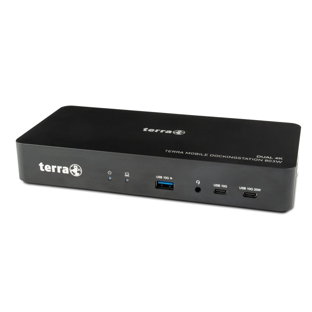 TERRA MOBILE Dockingstation 803W USB-C inkl.135W Netzteil und USB C/A Kabel