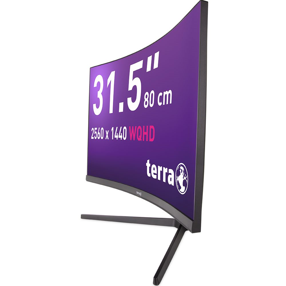 TERRA LCD/LED 3285W HA black CURVED USB-C/HDMI/DP